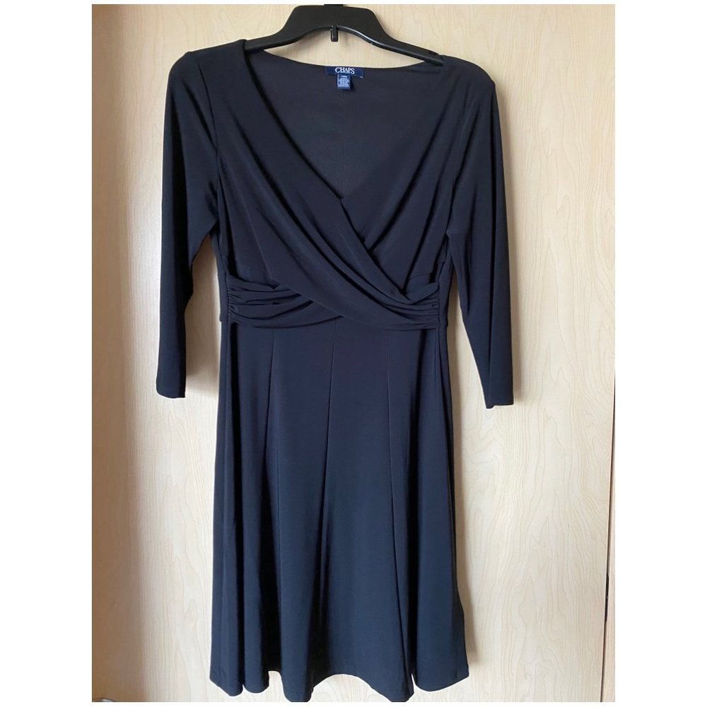 Black Wrap Dress (size petite medium - fits like a 6P)